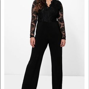 NWT Black Lace Jumpsuit